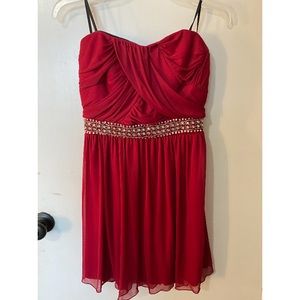 Strapless Homecoming Dress